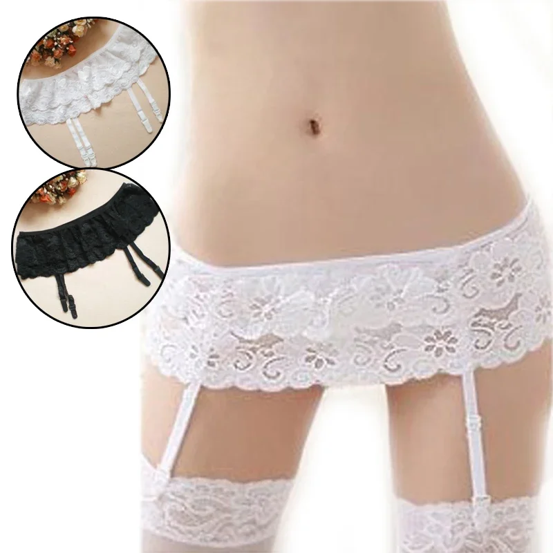 Womens Sexy Garter Belt Lace BDSM Sex Thigh Highs Stockings Garters Belt Suspender for Woman Exotic Temptation Stockings Belt