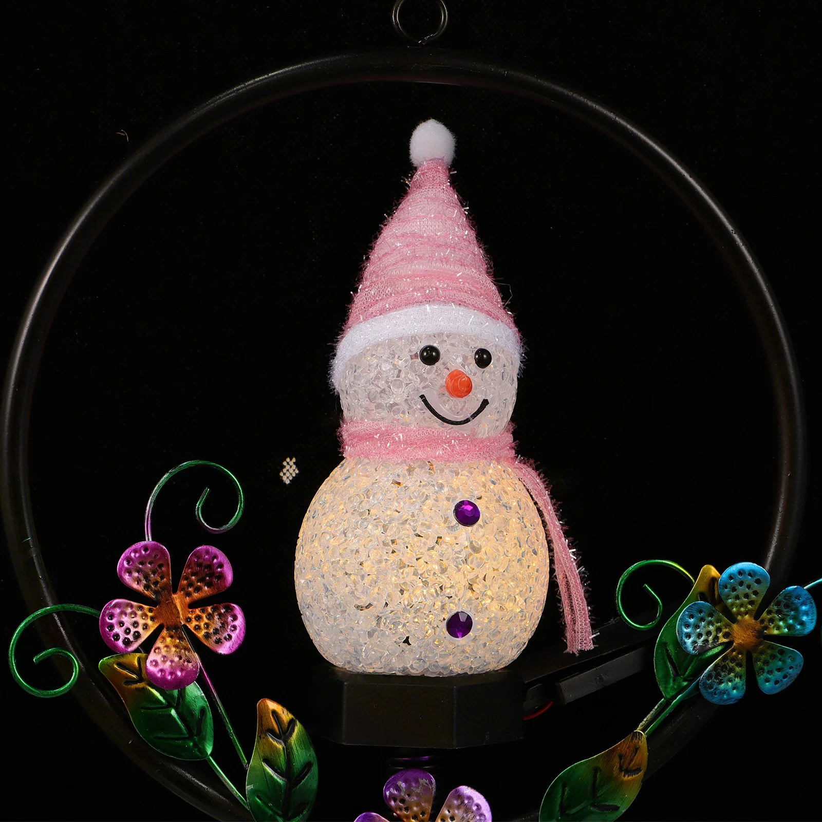 

1Pcs Snowman Solar Light Hanging Ornament Creative and Funny Design for Garden Yard Decoration Solar Light Yard Decoration