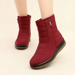 Women Boots  New Waterproof Snow Boots For Winter Shoes Women Zipper Ankle Boots Winter Botas Femininas Keep Warm Botines