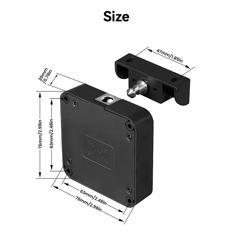 N82R Tuya Smart Cabinet Door Lock For Cabinets Bluetooth & IC Card Access App Control, Keyless Entry For Furniture & Drawers