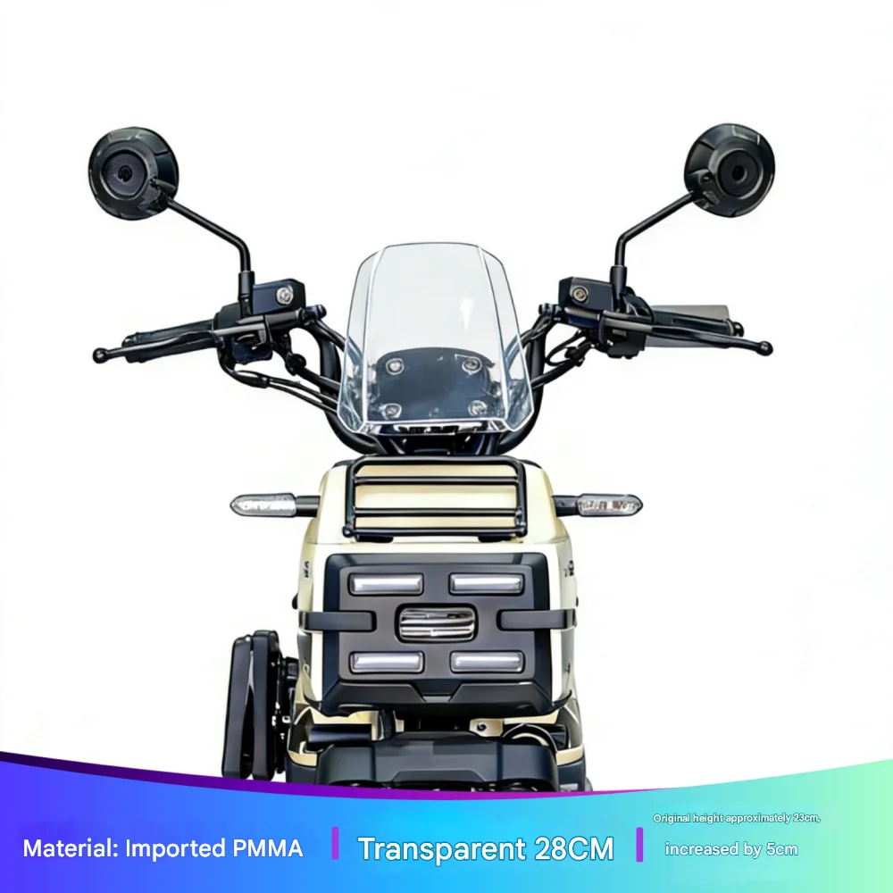 For a Square X125 Heightened Widened Windshield, Front Windscreen Wind Deflector Accessories