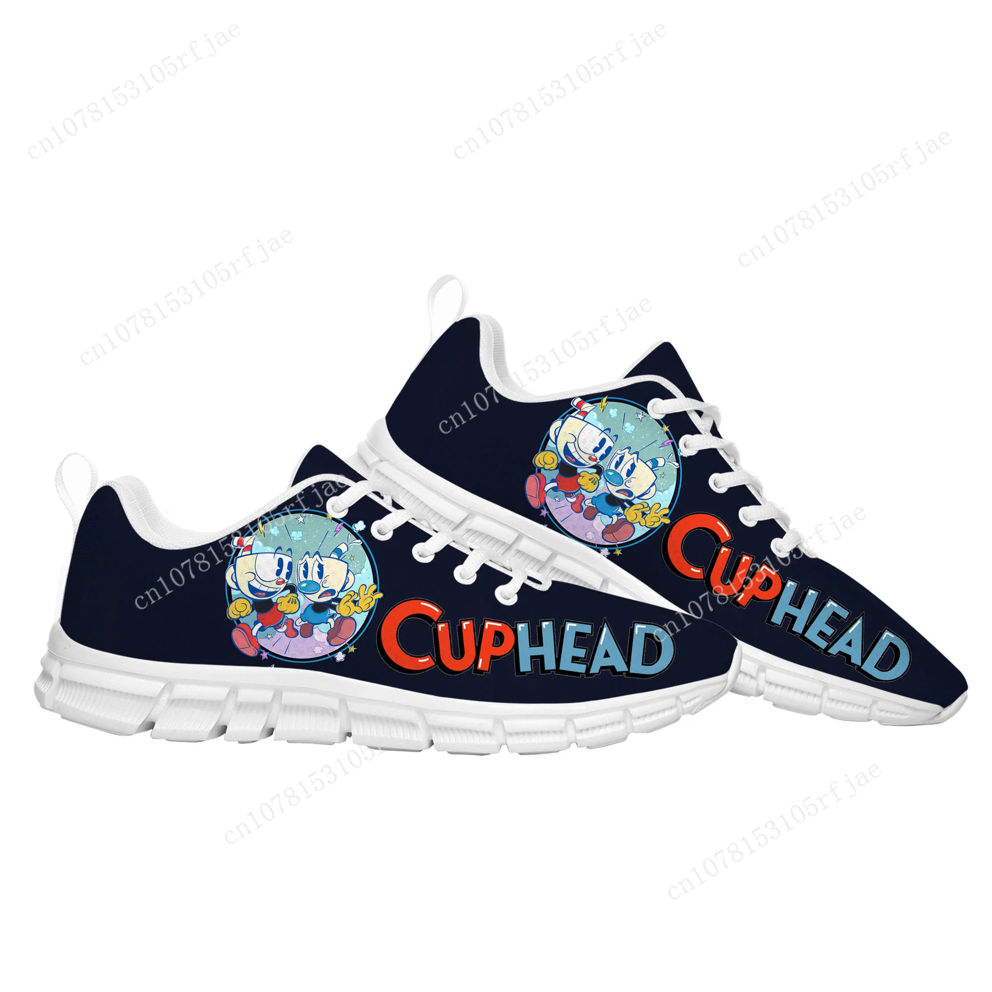 

Hot Cupheads Mugmans Cartoon Game Sports Shoes High Quality Mens Womens Teenager Children Sneaker Tailor Made Couple Built Shoes