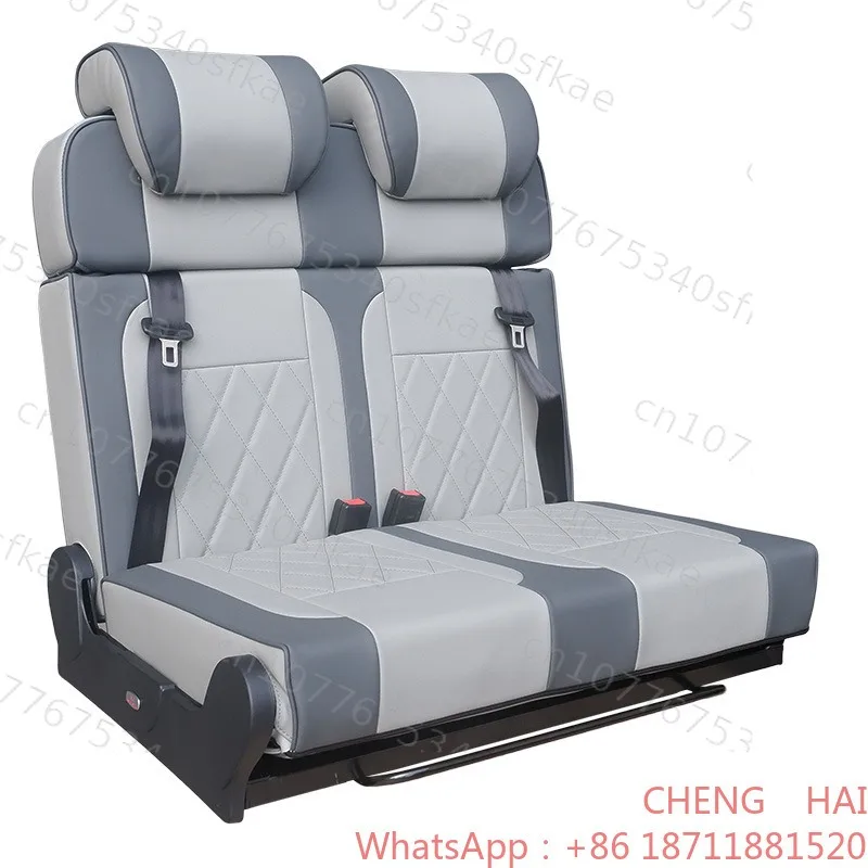 Customized Camper Van Seat Bed Adjustable Reclining Swivel Turn Into Bed 3C Certified Custom 1 to 4 Seats Leather/PVC for carava