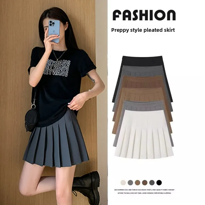 2025 neue Sexy Frauen Faltenröcke Hohe Taille Sommer Vintage Miniröcke Koreanische Tennis Student Weiß Entwickelt Tanz Rock