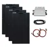 Grid-connected solar panel system balcony 600W 400W 200W 태양광 패널 키트, 완전한 플러그 앤 플레이 시스템, 220v 태양광 패널, 가정용 전원 마이크로 인버터, 발코니 태양광 Solar Panel Complete Kit System 1