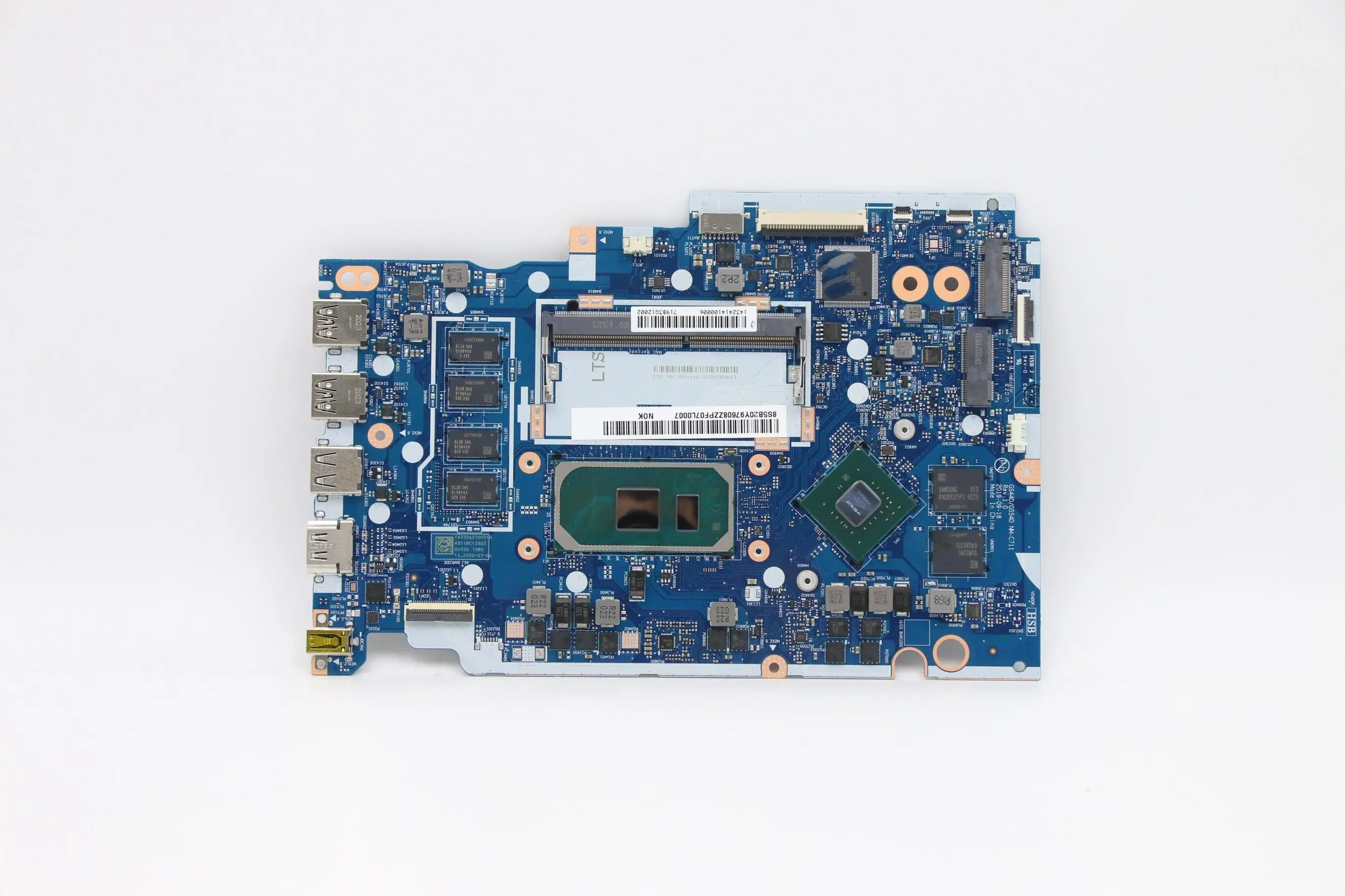 Imagem -05 - Placa-mãe do Portátil sn Nm-c711 Fru 5b20z20917 Cpu I31005g1 I51035g1 I71065g7 Uma Modelo de Gpu Ideapad Múltiplo S145 V15-iil V14-iil