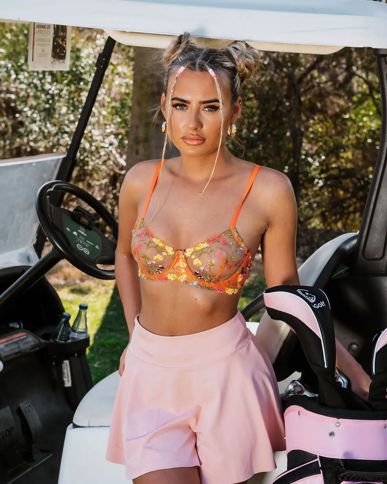 

Оранжевое нижнее белье с цветочной вышивкой феи, комплект из 2 предметов, сетчатые прозрачные бюстгальтеры и трусики, нижнее белье, костюмы, чувственное искушение, эротическое Se