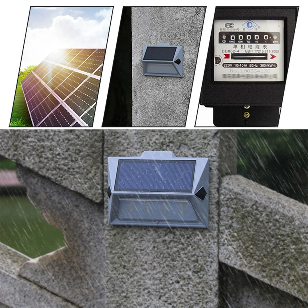 

Outdoor Solar Lights Landscape Lighting Waterproof Led Wall Lamp For Garden Pathway Fence Stair Deck Garage Porch