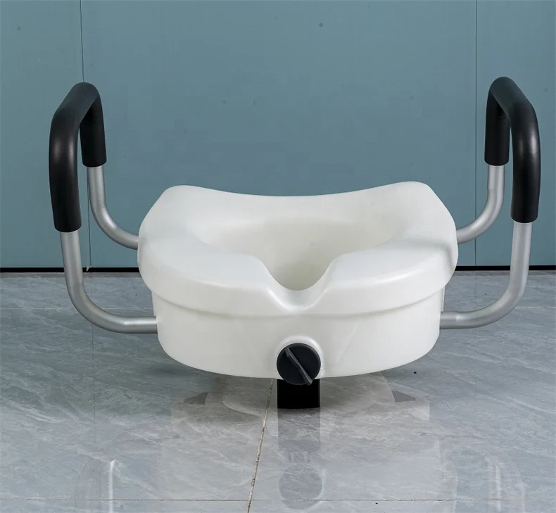 노인 및 임산부를 위한 높이 조절 변기, 재활 간호용 탈부착식 팔걸이, 욕실 안전 장비