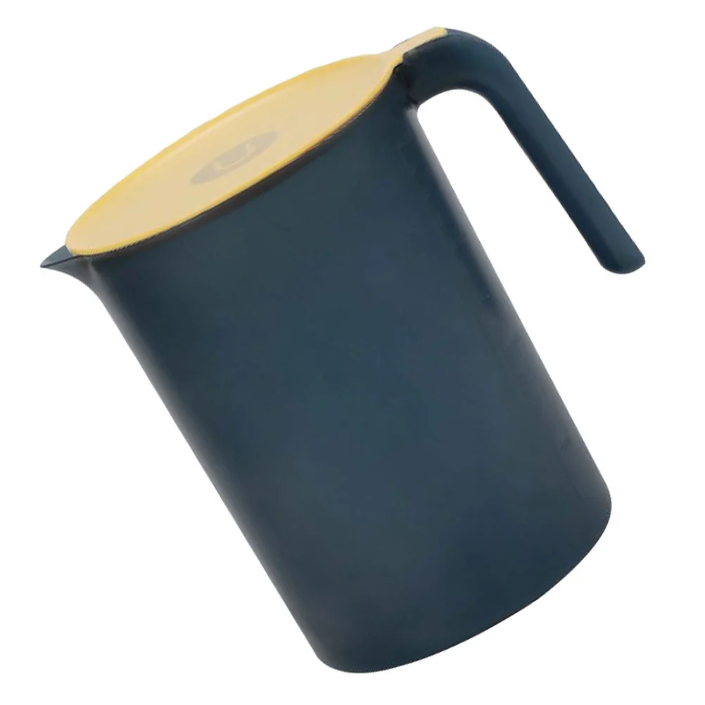 

Plastic Cold Water Bottle Beverage Pitcher Kettle Stainless Steel Tea with Lid Juice Pot