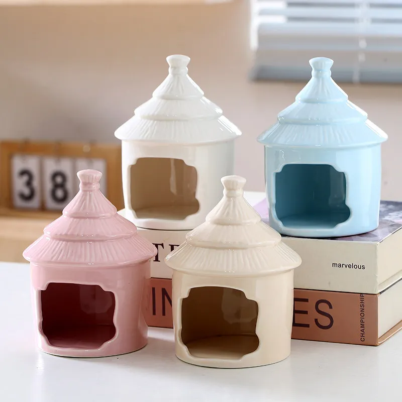 

Ceramic Hamster House Summer Cooling and Cooling Small House Decoration