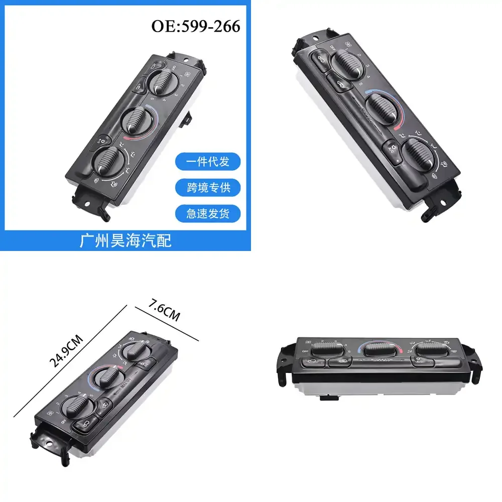 

AC Switch Assembly for Chevrolet Silverado 1999 2000 2001 2002 HVAC Control Panel Heater Temperature Switch Air Conditioning