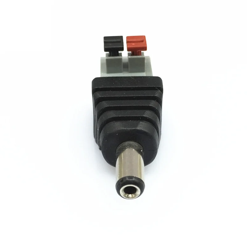 5/20/100PCS DC Male DC Female Connector 2.1*5.5mm DC Power Jack Adapter Plug Connector For CCTV Camera Single Color Led Strip