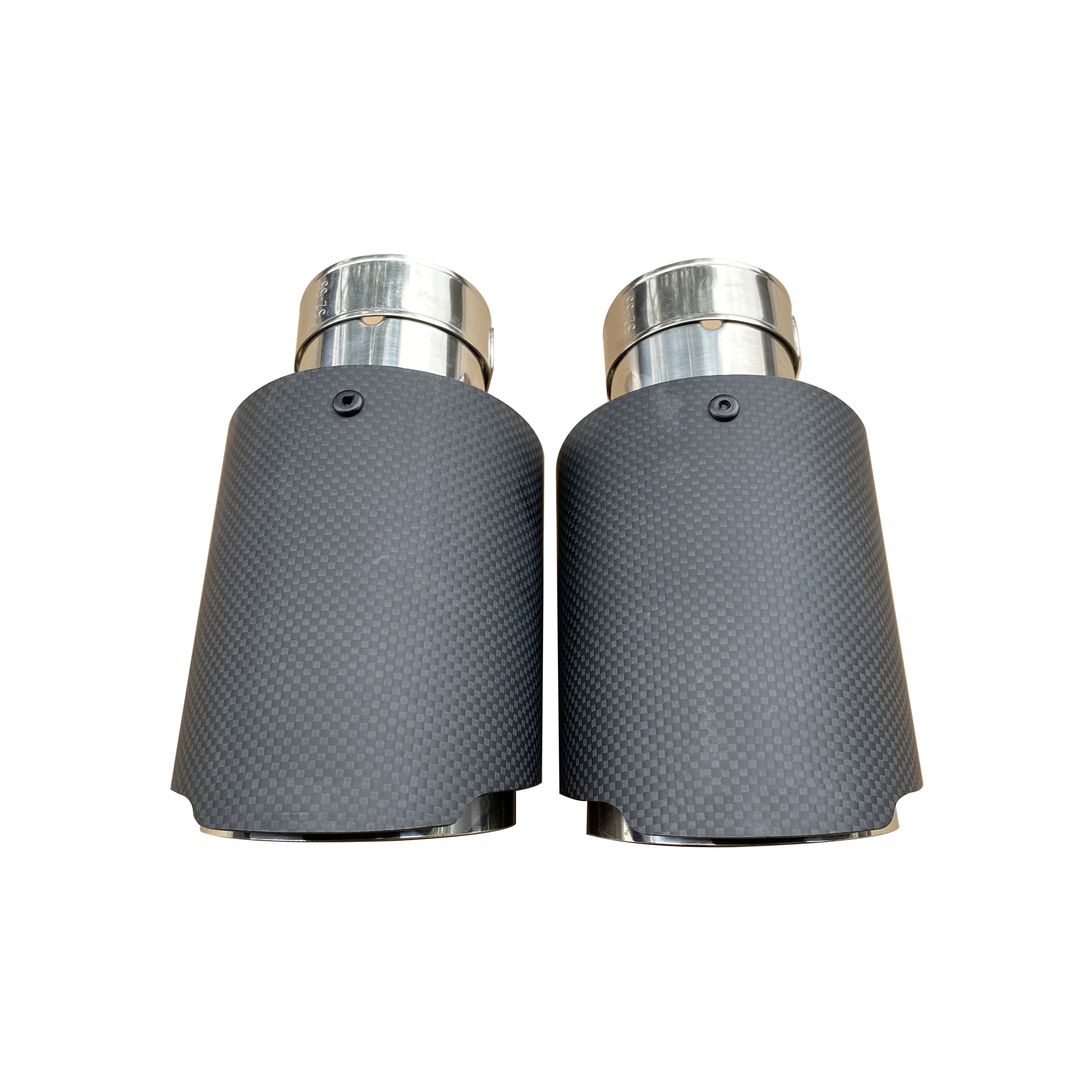 1PCS.Automobile Exhaust Tip Carbon Fib Silencer Universal Nozzle Decorative Tail Pipes Caudal Throat