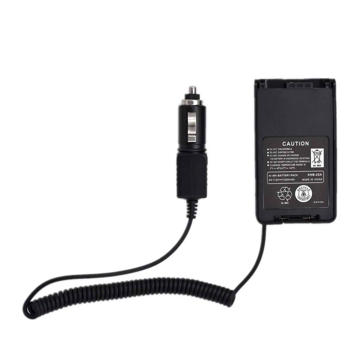 KNB25 Car Charger Battery Eliminator Adapter 12/24V KNB-25 for Kenwood TK2160 TK3160 TK3170 TK3173 TK2140 Ham Radio Pack