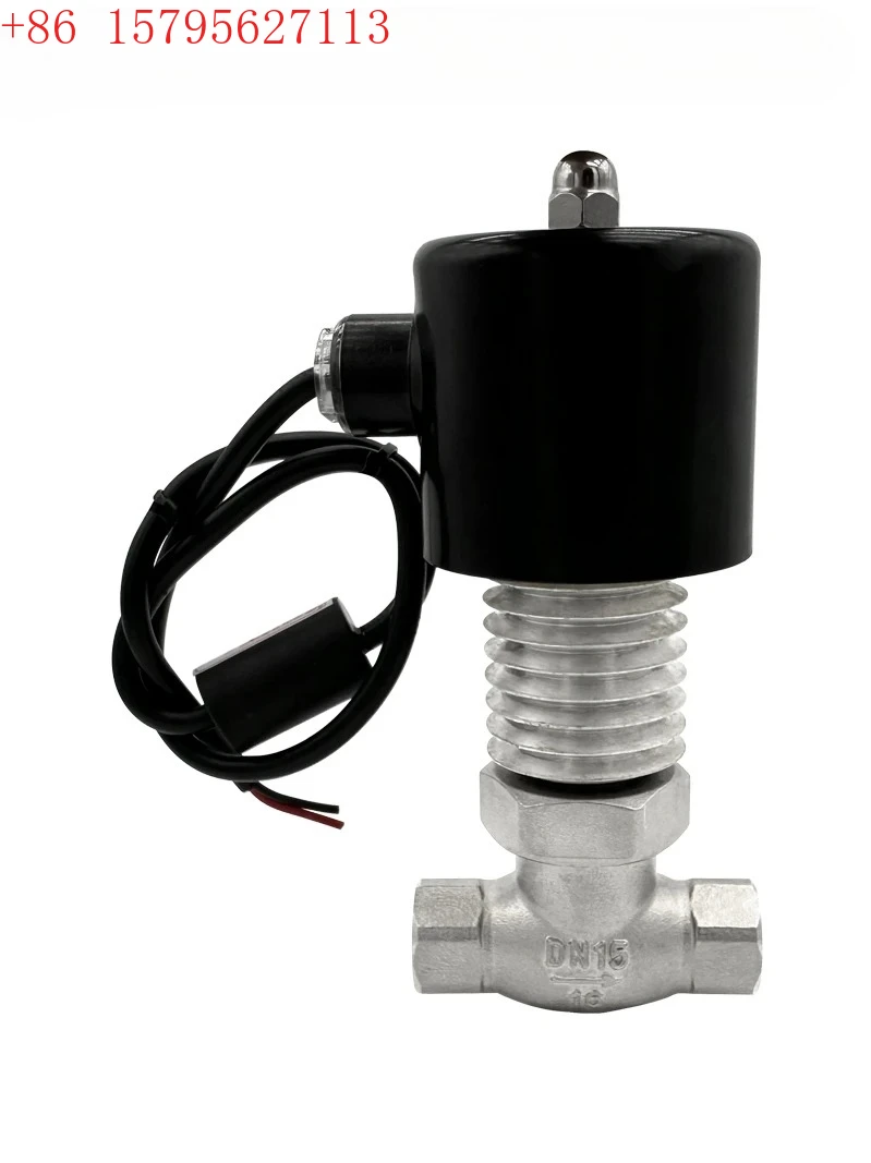 

Высокотемпературный паровой пилотный тип из нержавеющей стали, нормально открытый электромагнитный клапан, 220 В, 24 В, терморегулирующий клапан масла