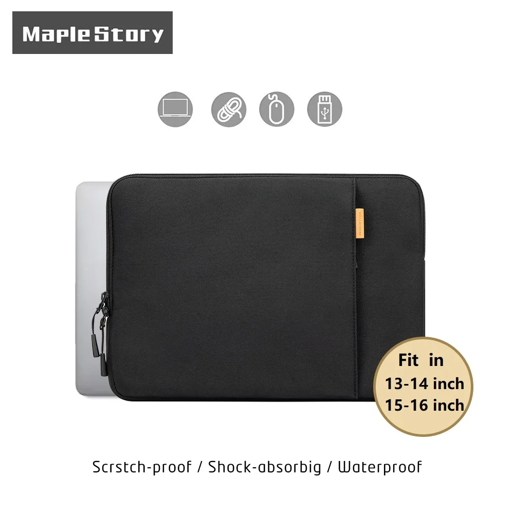 

360° Protective Laptop Sleeve Bag for 13 14 15 16 inch MacBook Pro M4/M3/M2/M1 & Surface Laptop 7 13.8", Water-Resistant Case