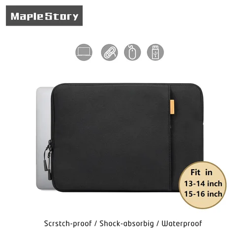 Imagen 1 del producto 360 °   Funda protectora para portátil para MacBook Pro M4/M3/M2/M1 y Surface Laptop 7, 14, 15 y 16 pulgadas, resistente al agua