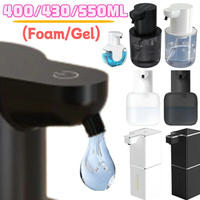 400/550ml Automatic Liquid Soap Dispenser Wall Mounted Infrared Sensor USB Rechargeable Smart Sanitizer Hand Washer For Bathroom