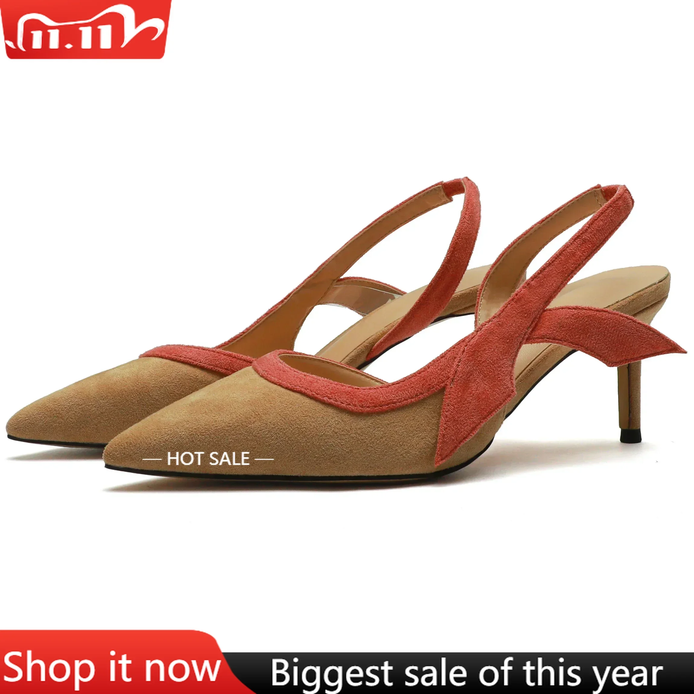 【قياس طول قدميك قبل الطلب】 حذاء نسائي من جلد الغزال بكعب عالٍ بكعب ستيليتو من الخلف بمقدمة مدببة حذاء مثير للحفلات الراقصة 53-CHC-33