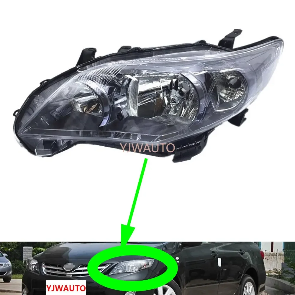 

Для Toyota Corolla 2010 2011 2012 2013, фары, автомобильные фары в сборе, замена передней лампы, весь автомобильный светильник в сборе