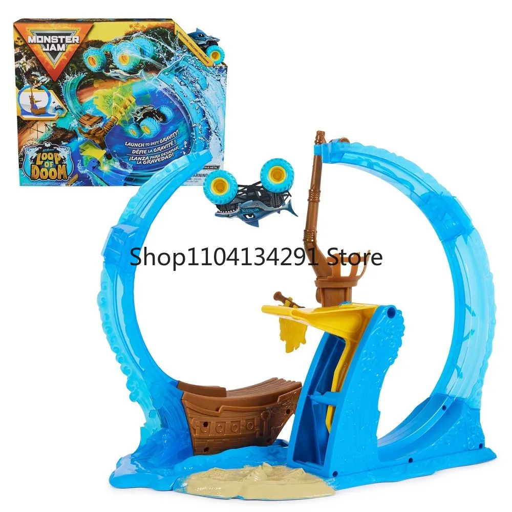 

Кольцо Monster Jam Pirate's Doom 1:64, Monster Truck, прыгающая дорожка, детская игрушка, подарок на день рождения для мальчиков, коллекционная