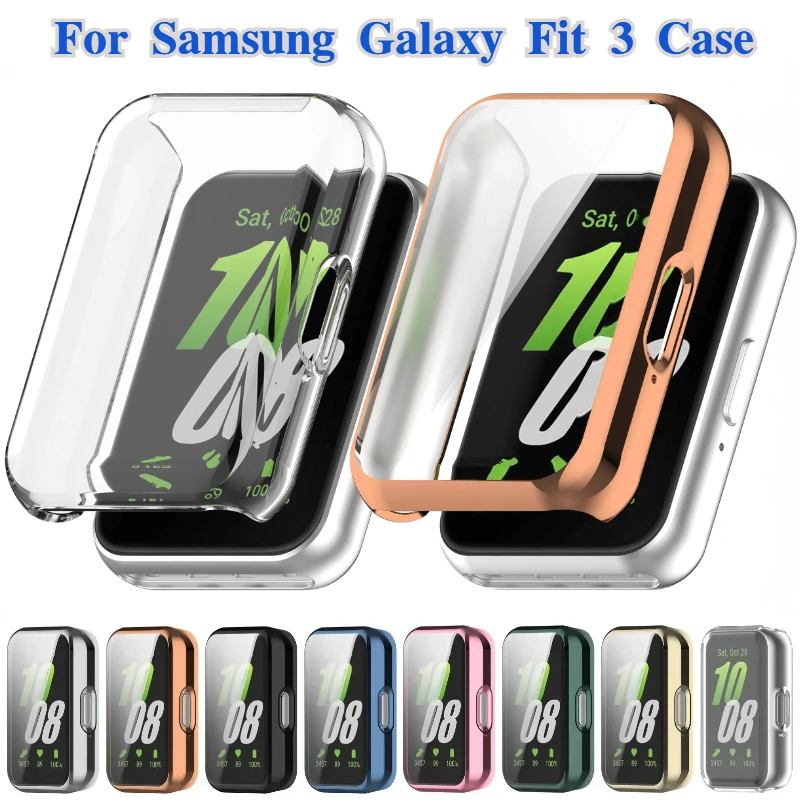 Fall protection shell For Samsung Galaxy Fit 3 Soft case scratch resistant screen protector For Samsung Galaxy watch Fit 3