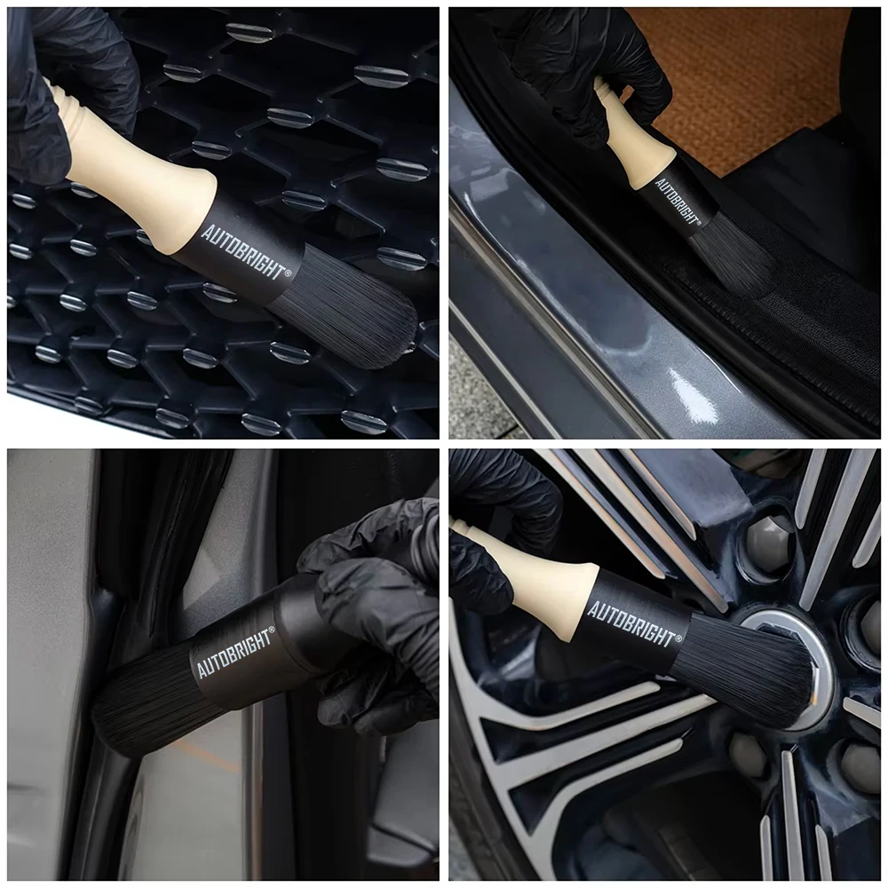 AUTOBRIGHT Motorrad-Radreinigungsbürste mit Steifen Borsten - Langlebiges Vielseitiges Werkzeug für Auto-Motor, Rad und Tür-Detailing – Detail 2
