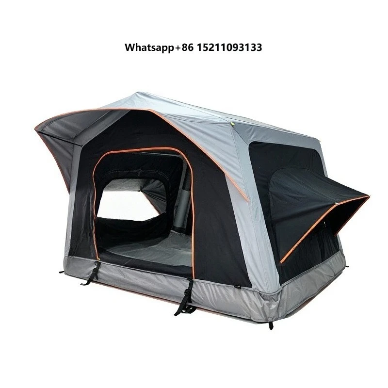 SNDN Outdoor Glamping Automatic Portable Inflatable Rooftop Tent 2 Person Foldable Waterproof Oxford Roof Tent for Family Camper