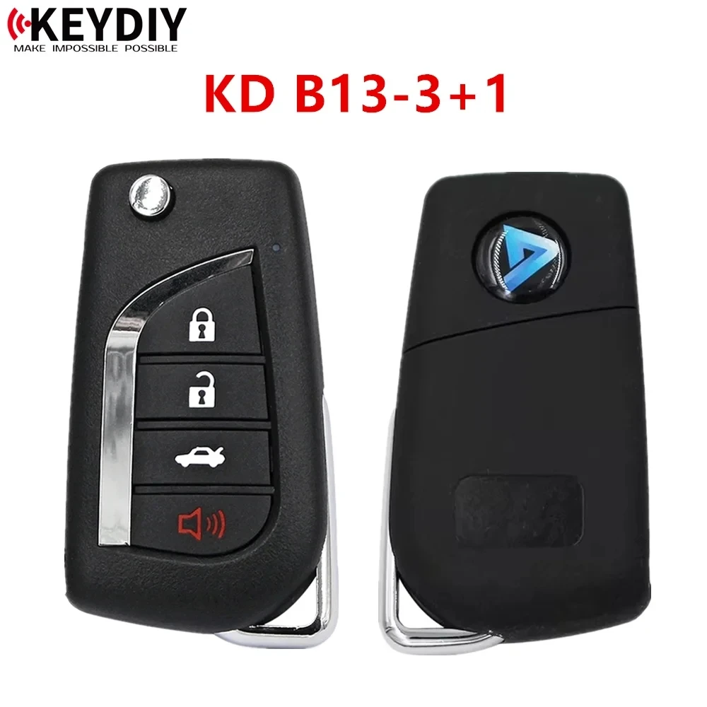 KEYDIY B13-4 Smart Car Key 3+1 Button Universal For KD900/MINI/KD-X2 Programmer for Toyota Sty B Series KD Remote Control 2/5pcs