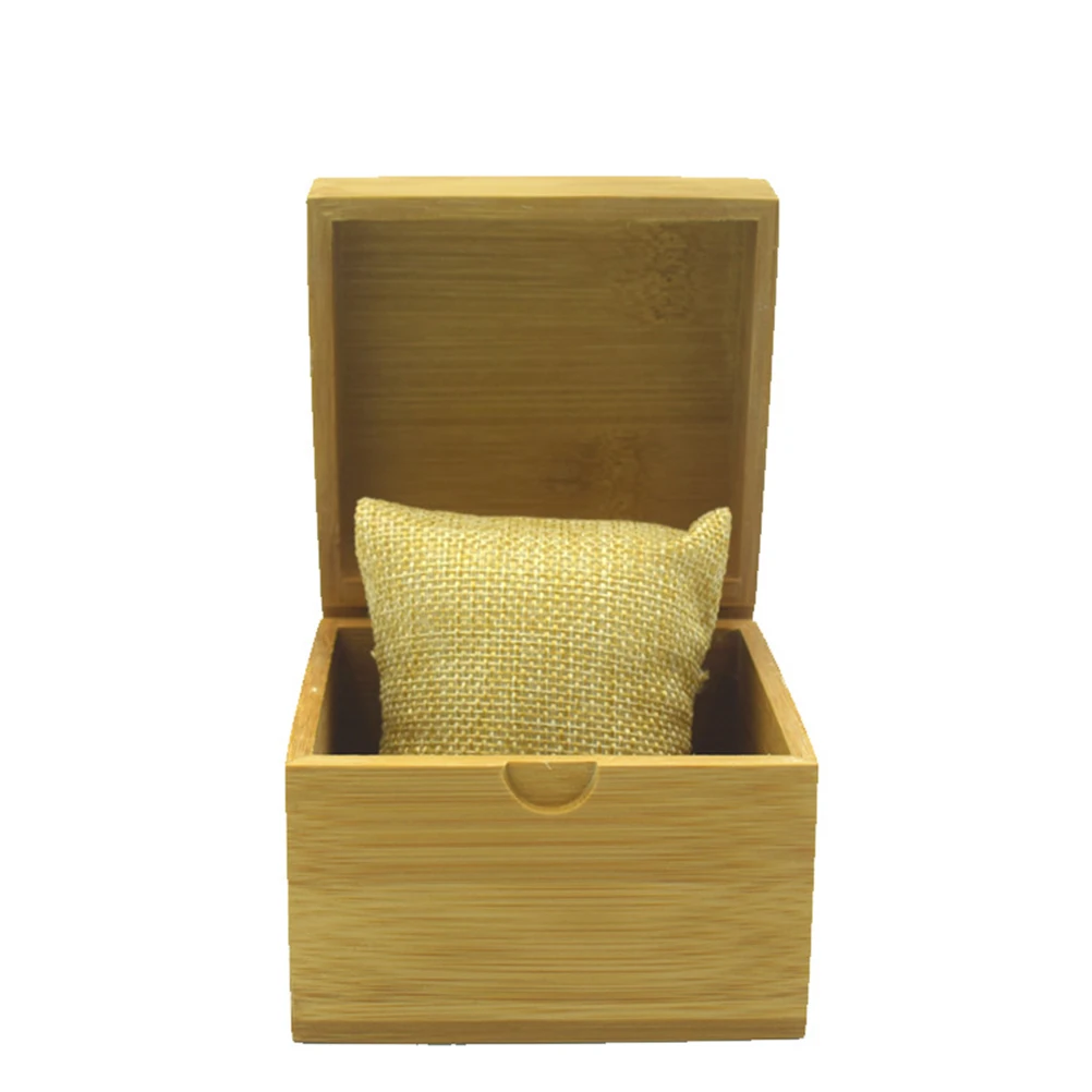 

Bamboo Watch Box Removable Pillow Case for Men Earth Tones Business Use Personal
