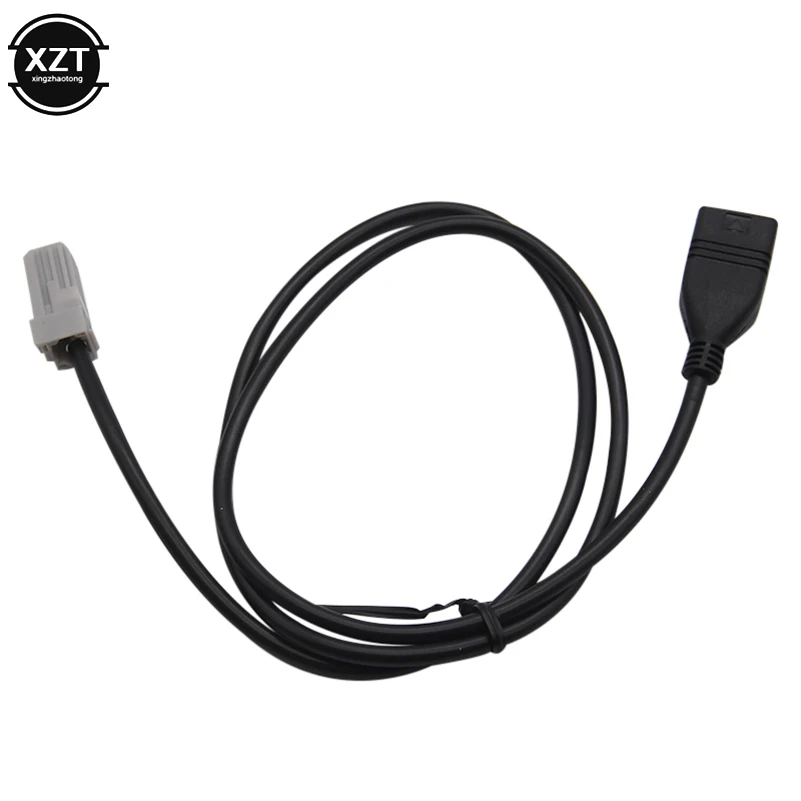 NEWEST Car Aux Audio Media Wire To USB Adapter Conector For Toyota RAV4 EZ Verso Camry Auto Cables Adapters Sockets