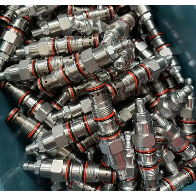 Pilot-operated three-way pressure relief hydraulic cartridge valve with 3/8 connector and maximum pressure of 350 bar