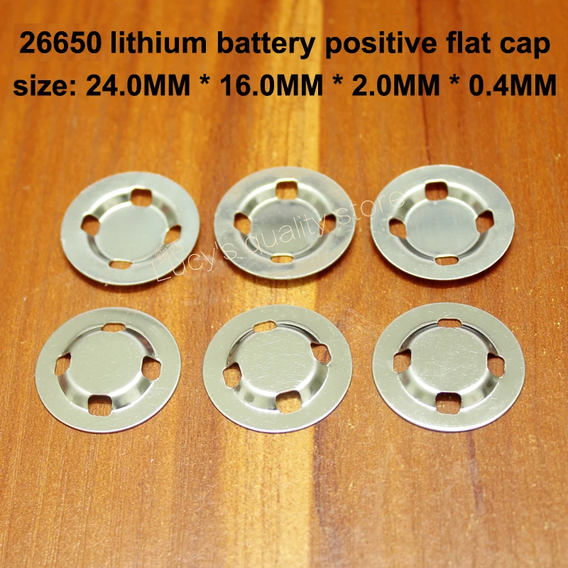 50pcs/lot 26650 lithium battery anode negative spot welding cap film 26700 lithium battery cathode ear accessories