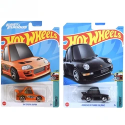 Genuine Hot Wheels Car Tooned Fast & Furious 1/64 Kid Boys Toys for Children Diecast Porsche 911 Turbo 3.6 964 Toyota Supra Gift