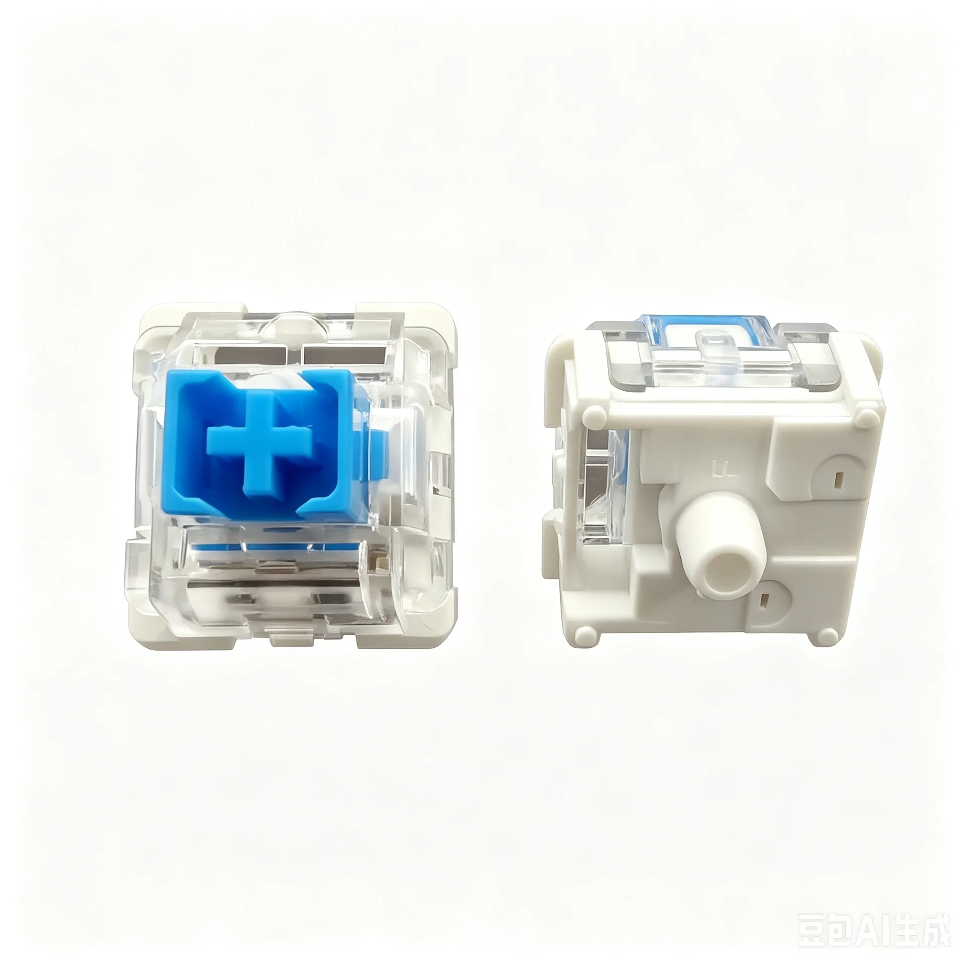 10-100pcs KeyBoard Blue Switch Without Pin 3D Print Click Button Keycap Part Handmade Decompression Button Accessory Wholesale