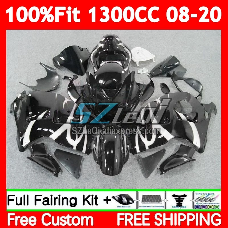 Hayabusa For SUZUKI GSXR 1300 CC 89No.278 GSXR1300 2008 2009 2010 2011 White black 2012 2013 14 2015 2016 2017 2018 2019 Fairing