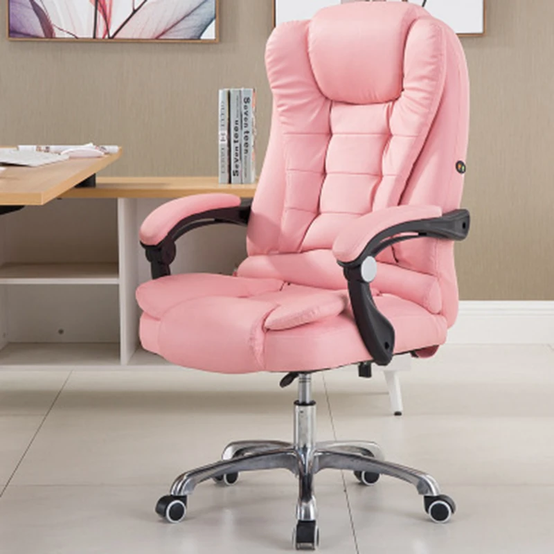 

Roller Office Chair Designer Headrest Fabric Comfy Adjustable Sleep Gaming High Handle Chairs Seat Chaises Backrest Furniture