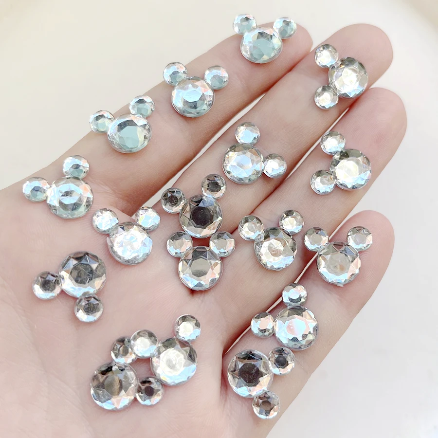 White animal shape Crystal Rhinestone diy jewelry Flat back decoration Scrapbook Wedding decoration Rhinestone 30pcs/lot