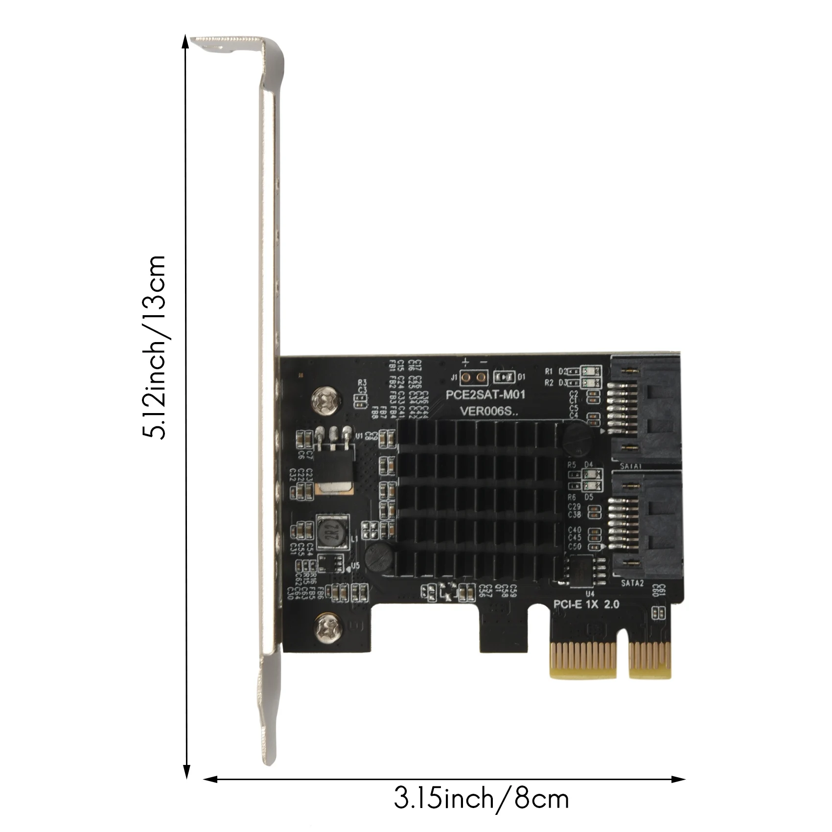 PCI-E To SATA 3.0 Express Riser Card Slot USB PCI-E Expansion Slot Board for Computer Practice Connection Accessories