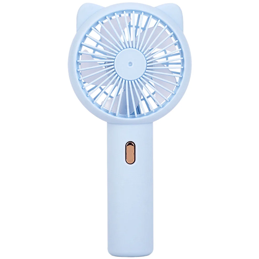 Cute Cat Ear For MINI Handheld Fan USB Rechargeable 3 Speed Portable Fan for Travel Outdoor Commute Brushless Motor Quiet