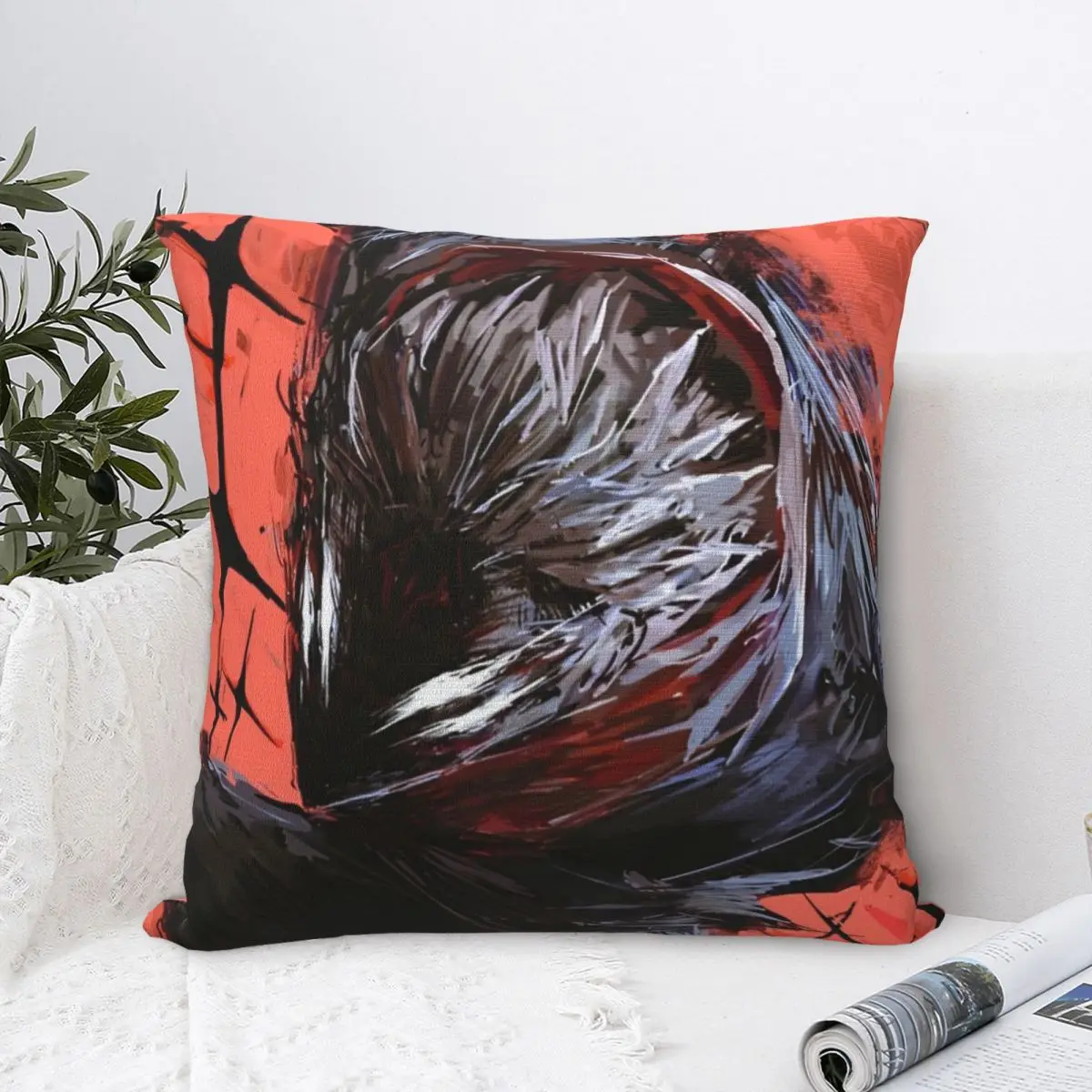 Ryomen Sukuna Pillow Cases Jujutsu Kaisen Anime Cushion Covers Novelty Zipper Decor Pillowcase for Sofa 40x40cm