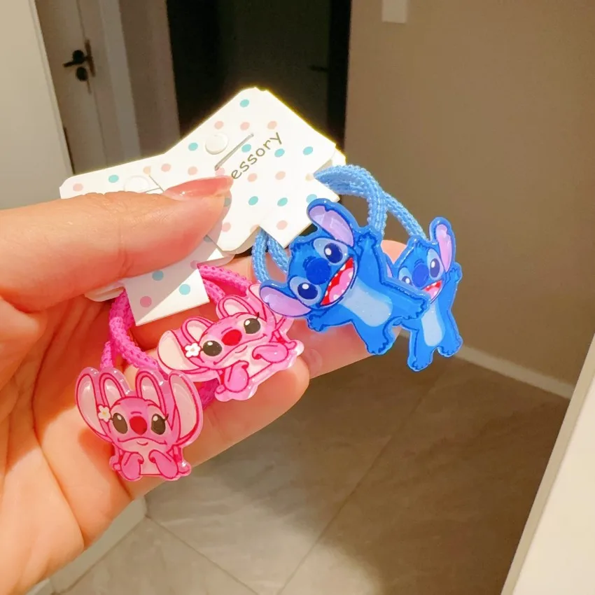 New Disney Anime Cute Blue Stitch Hair Accessoires Hair Band Cartoon Girls Headwear Children Headrope Christmas Gift Toys