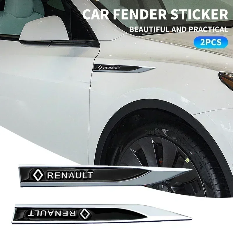 

2 шт. наклейки-эмблемы на боковины кузова автомобиля для Renault Megane 2 3 4 RS Grand Scenic Clio 4 Captur Duster, аксессуары
