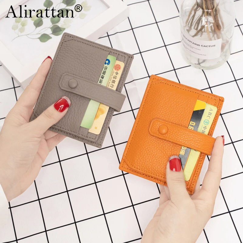 Alirattan 2025 New Fashion Card Bag Large Capacity Card Slot Zero Wallet Anti-Theft Brush Wallet Wholesale