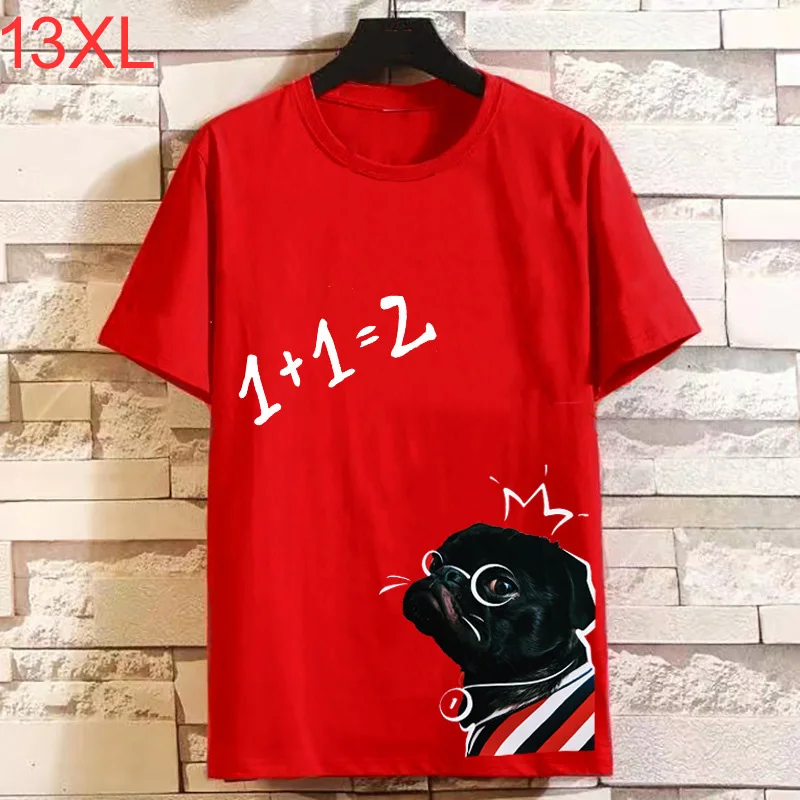 

190kg Summer short-sleeved t-shirt big size red Hip hop plus size short-sleeved t-shirt 9XL 10XL 12XL 13XL mens graphic t shirts