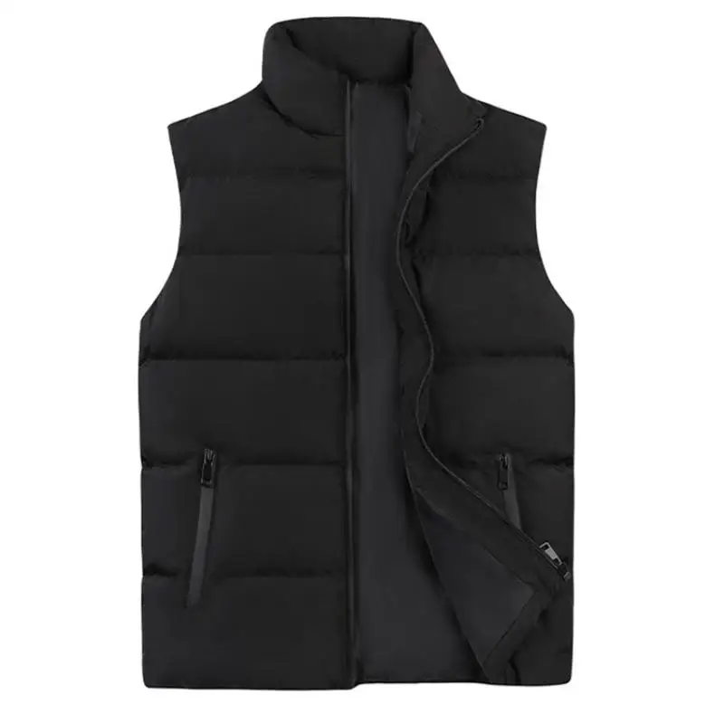 2023 Winter Fashion Mens Jacket Sleeveless Vest Thermal Soft Vests Casual Coats Male Cotton Men's Vest Men Thicken Waistcoat