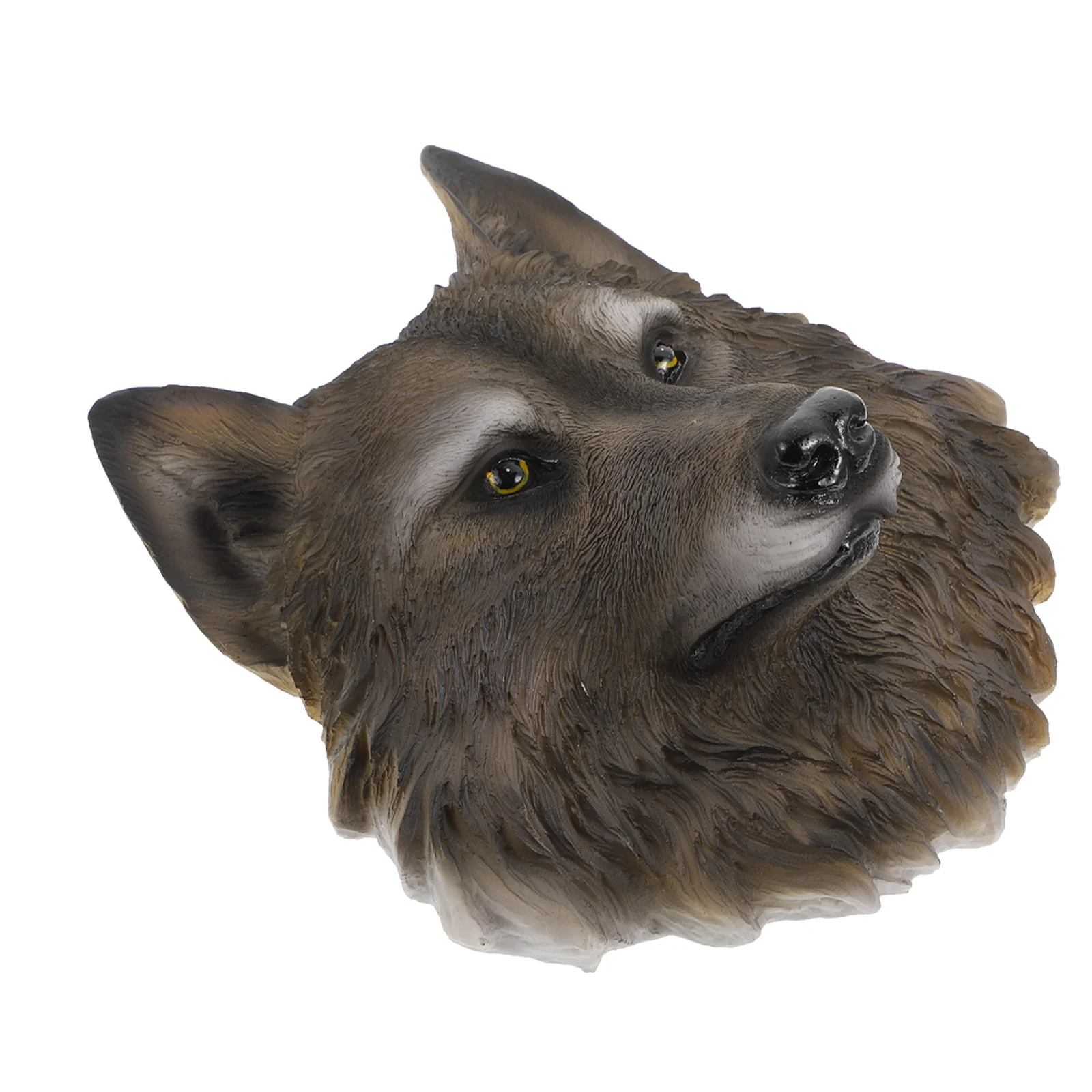 

1Pcs Resin Wolf Head Wall Hanging Decor Vivid Animal Head Ornament for Indoor Outdoor Home Bedroom Bathroom Study Garden Door