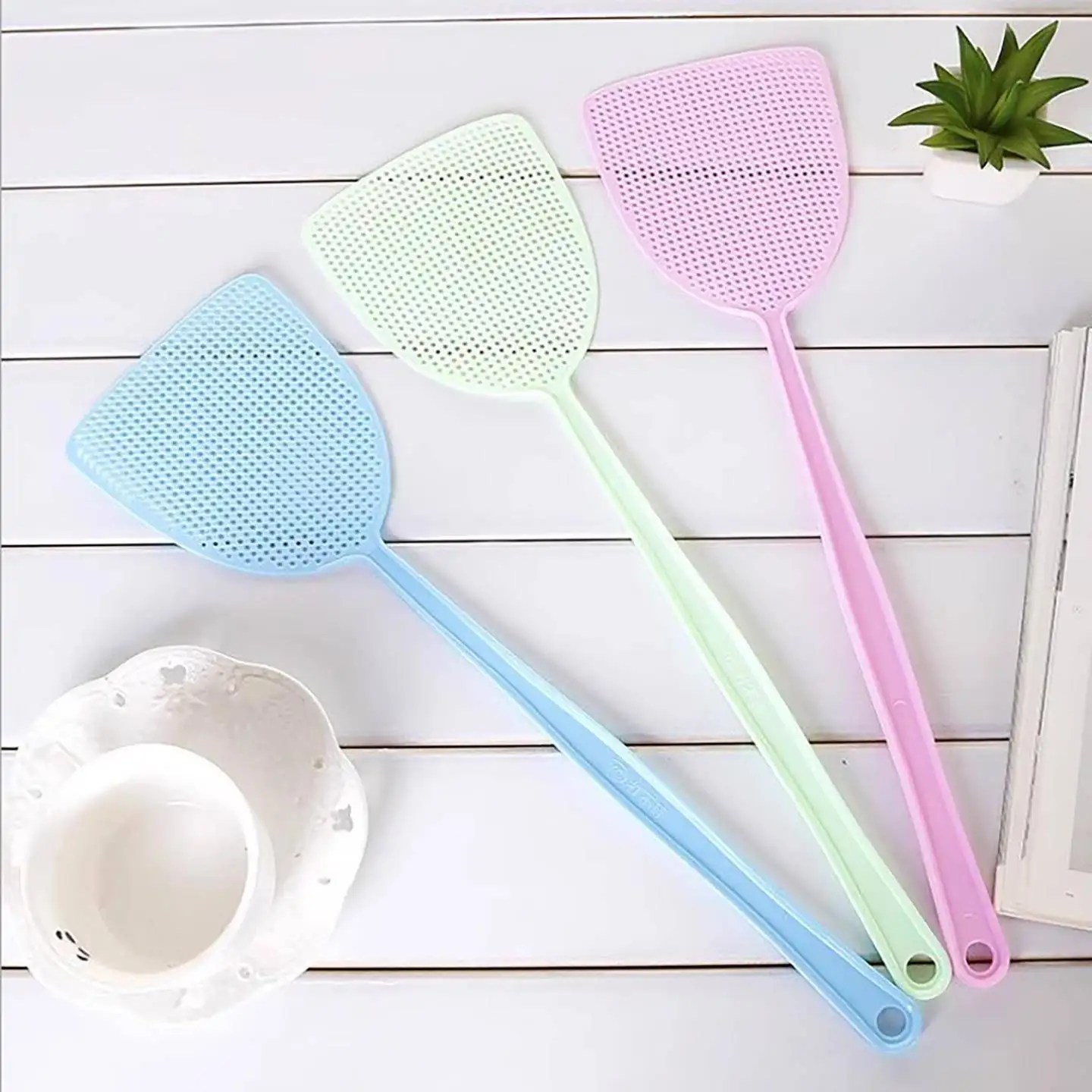 Thickened Extended Handle Fly Swatter Cow Tendon Unbreakable Durable Household Insecticide Long Lasting Pest Control Tool