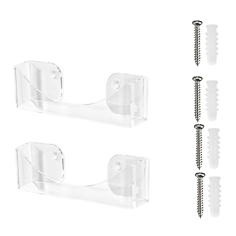 Hot Selling-2 Pack Acrylic Hat Rack For Wall ,Wall Mounted Hat Organizer For Closet, Door, Garage, Bedroom,2 Pack Acrylic Hat Ra